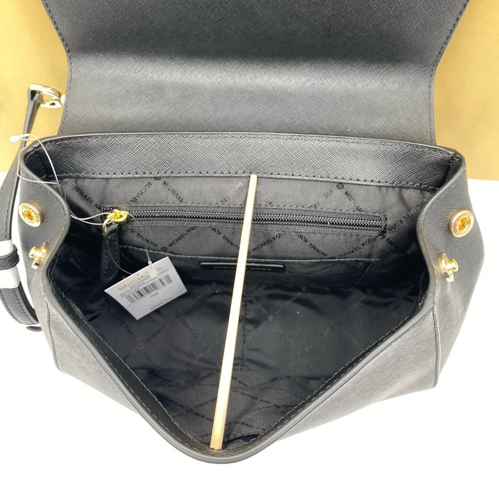 Michael Kors Bridgette MD Messenger Crossbody Black